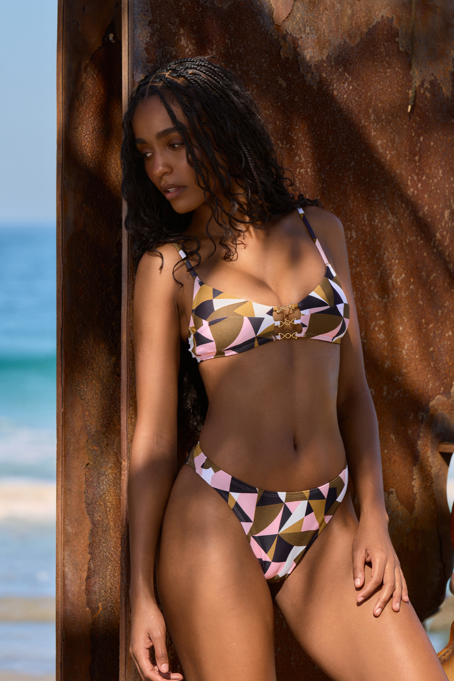 Kind of a Vibe Geo Bikini Set