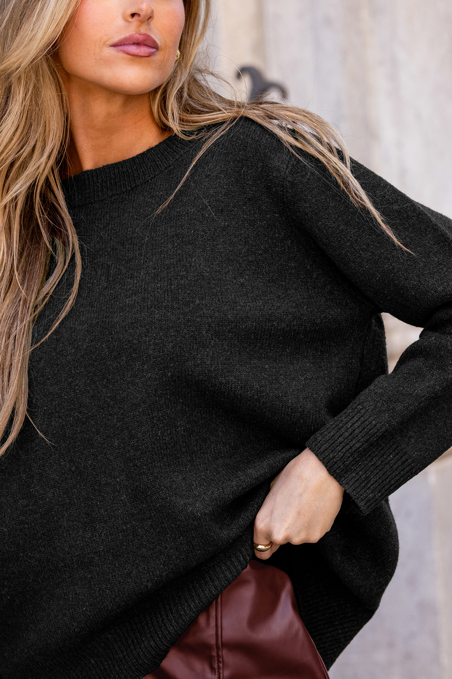Cocoa Comfort Black Jumper