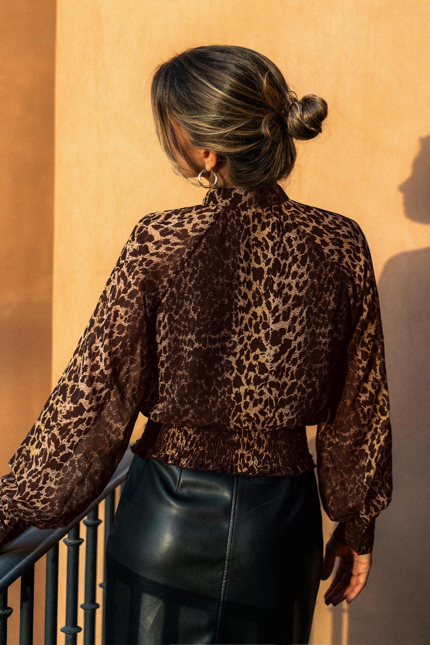 Full Volume Leopard Blouse