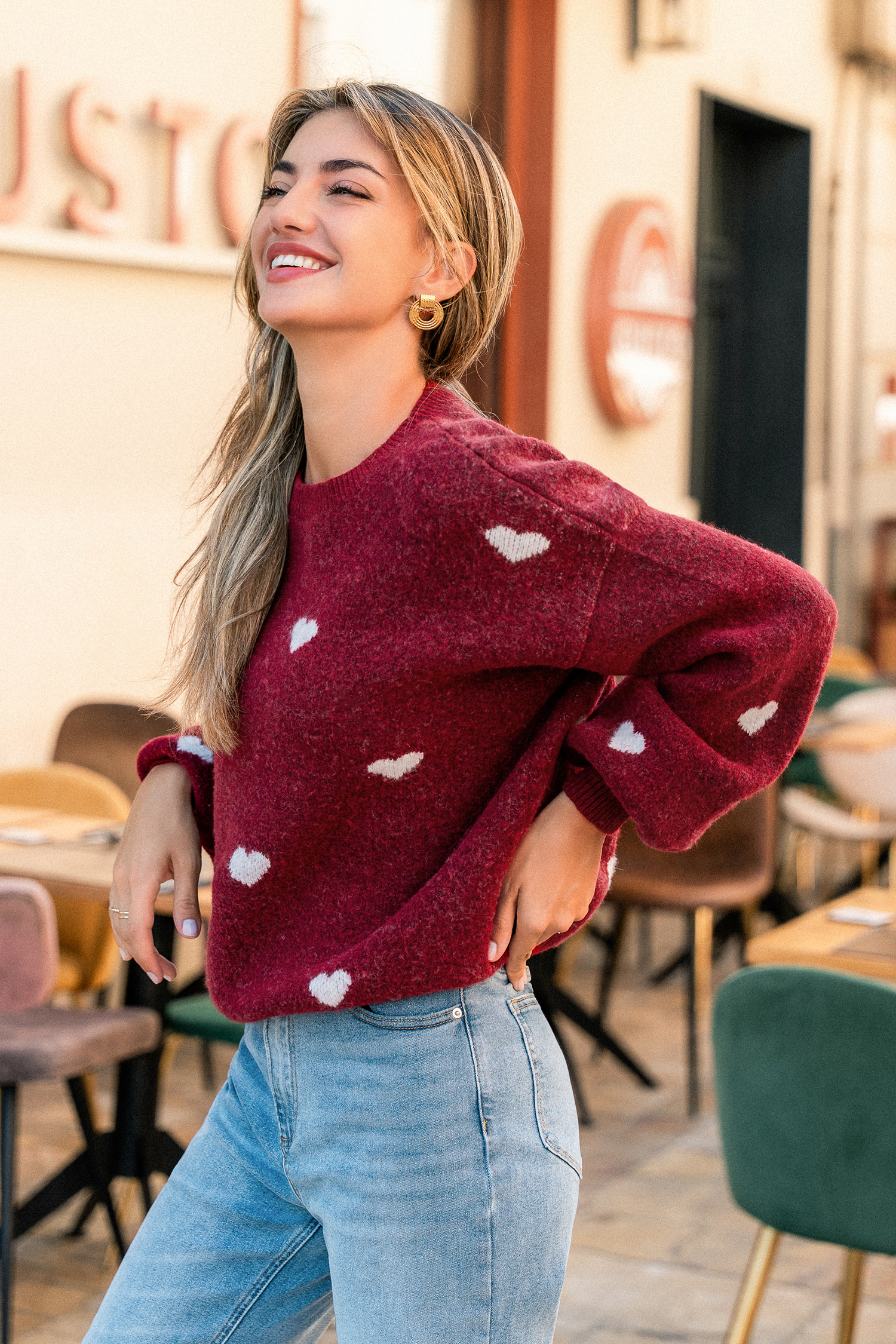 Skip a Beat Heart Sweater
