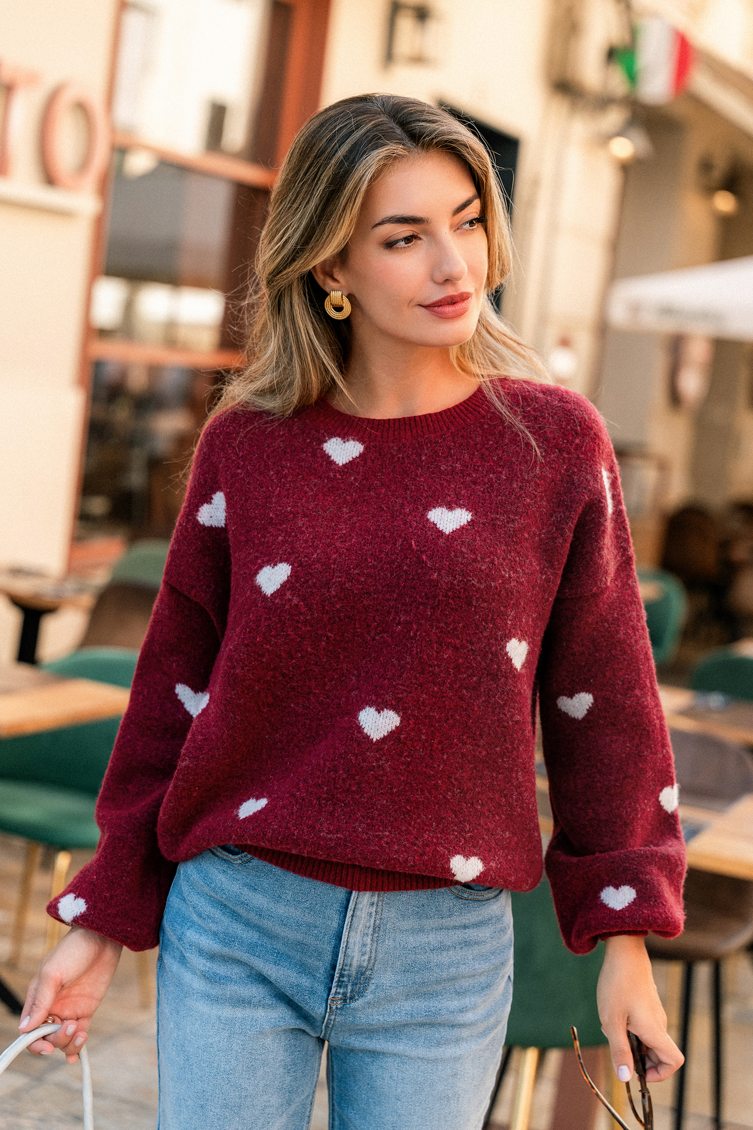 Skip a Beat Heart Sweater