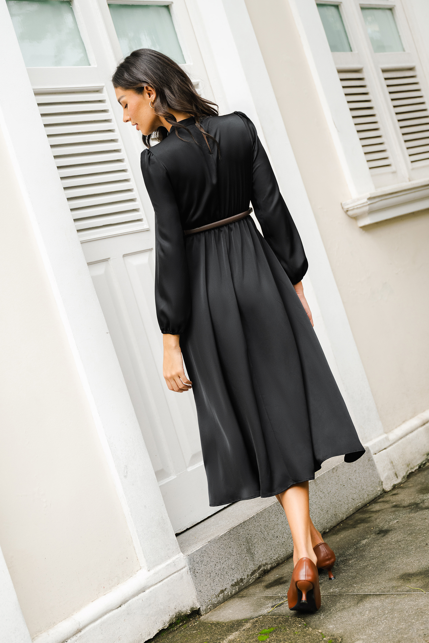 Mystery Black Maxi Dress