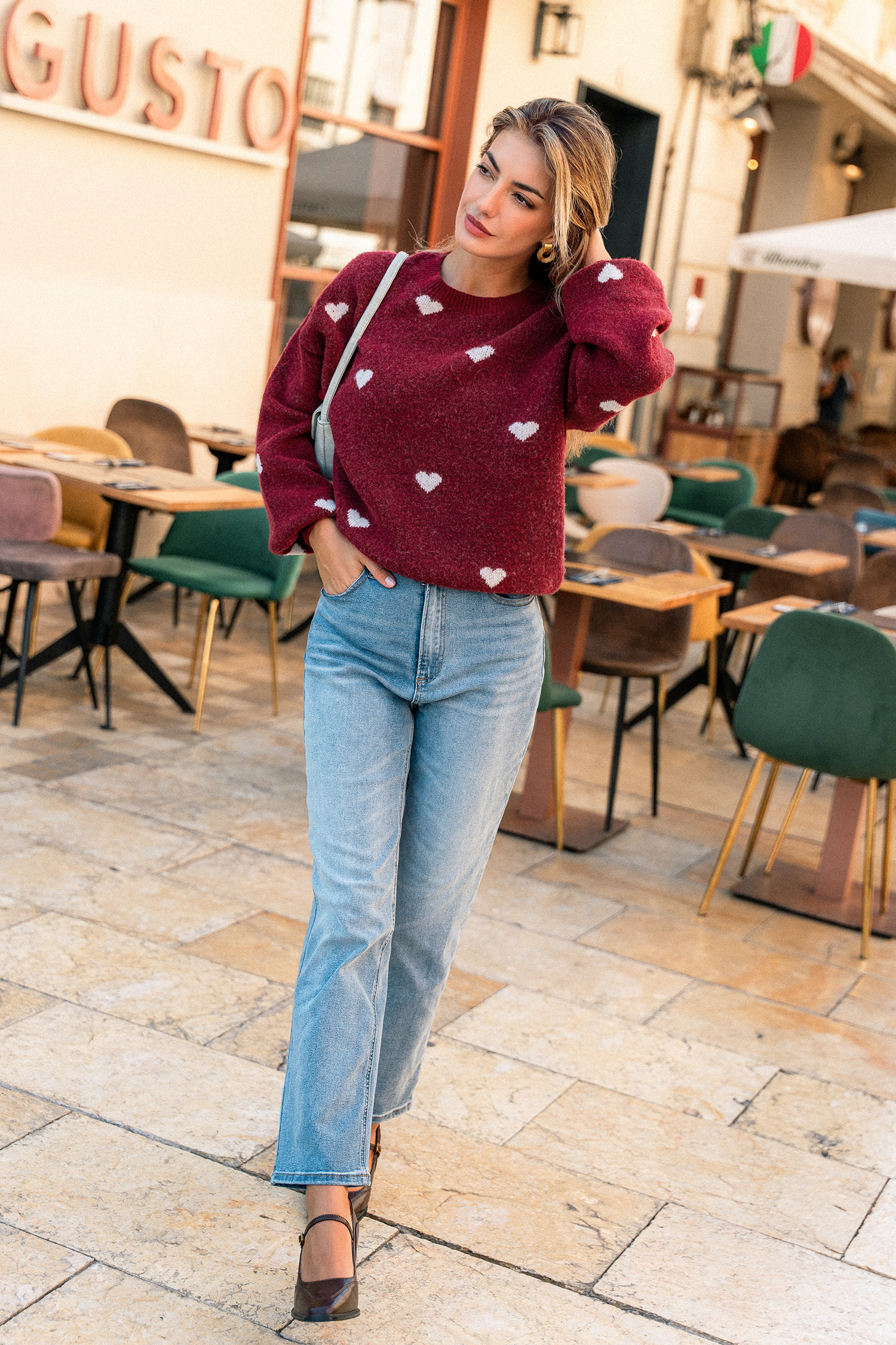 Skip a Beat Heart Sweater
