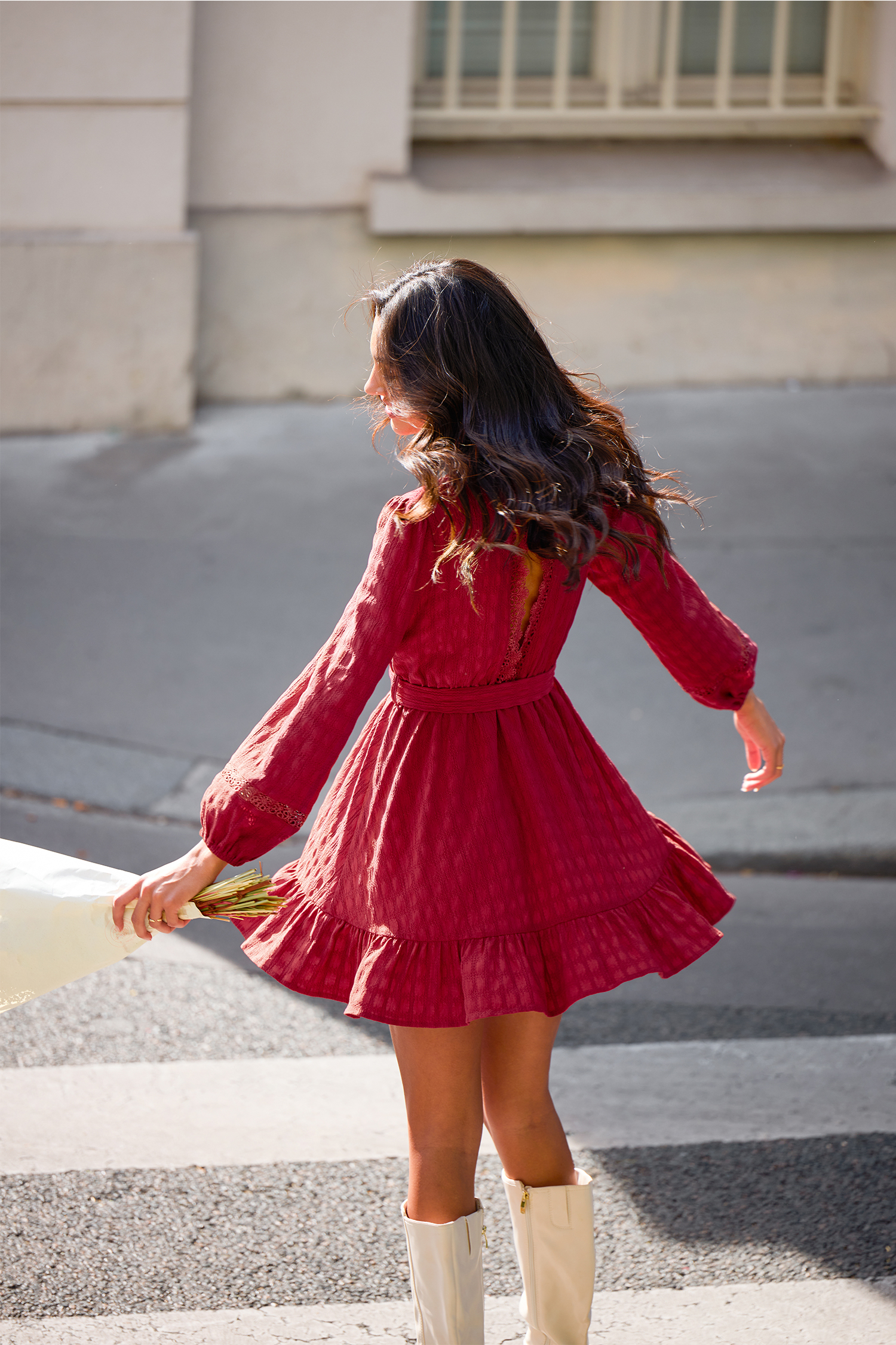 Short Notice Red Mini Dress