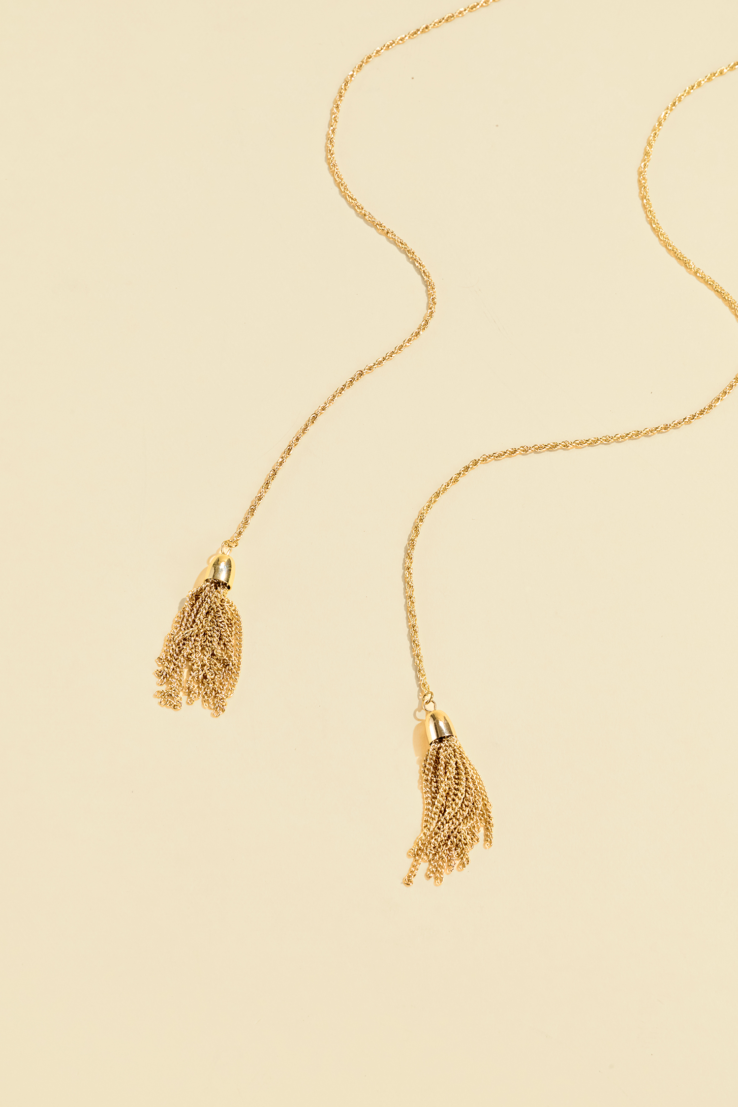Loose Ends Gold-Tone Necklace