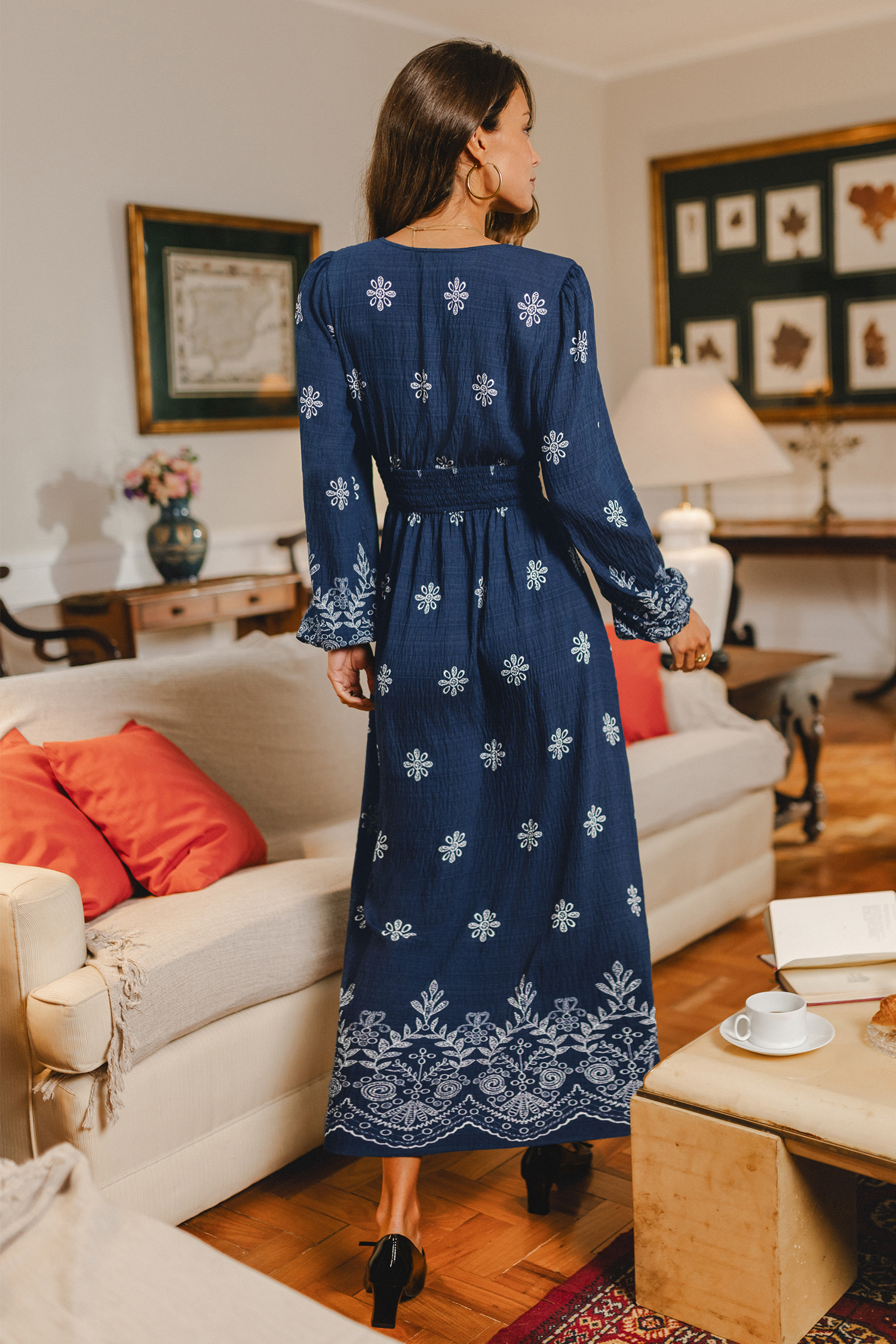 Winding Road Floral Maxi Dress