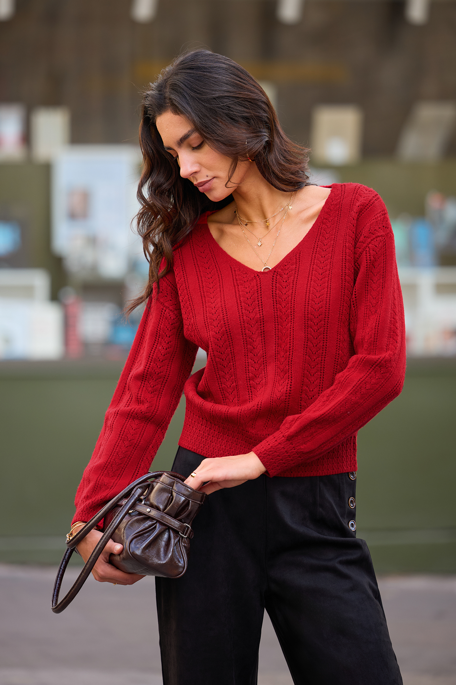 Apple Cider Red Sweater