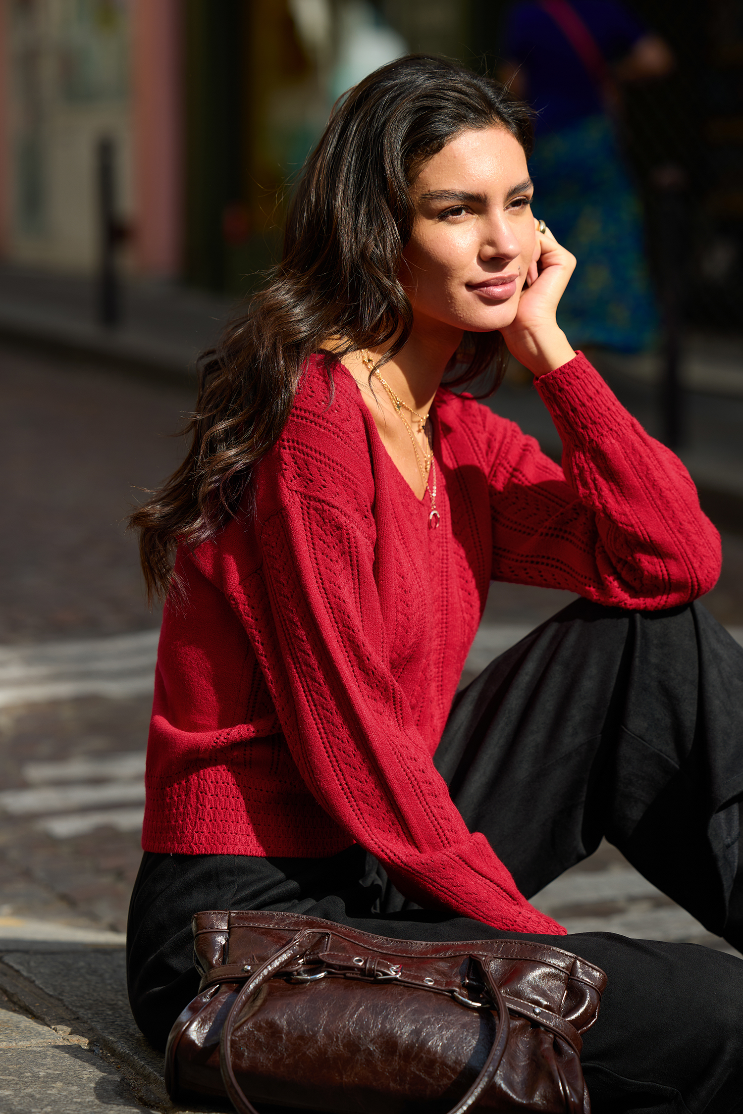 Apple Cider Red Sweater