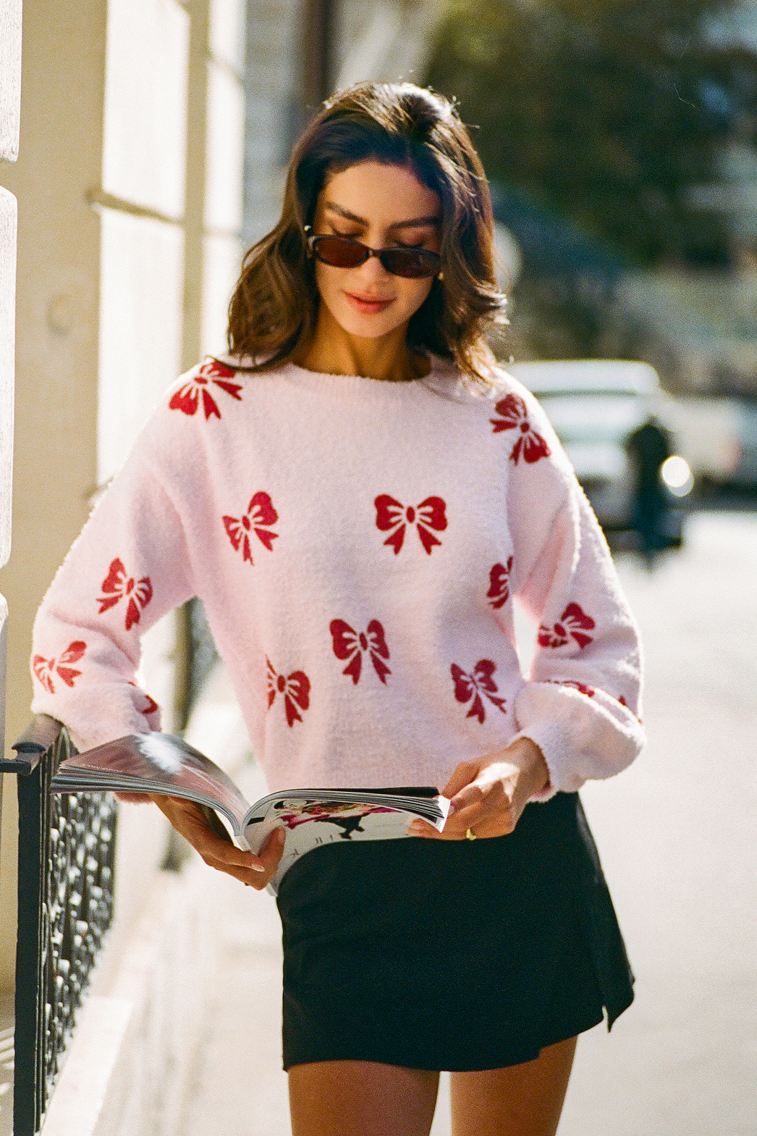 No Loose Ends Bow Sweater