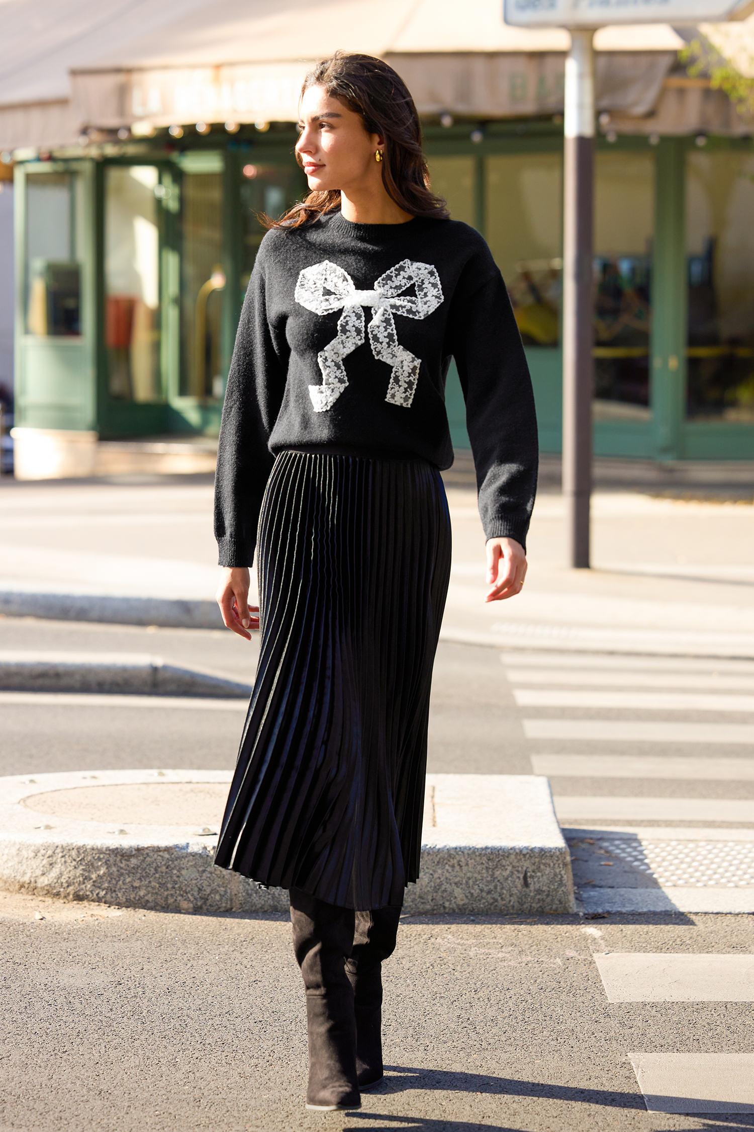 By a Thread Black Sweater