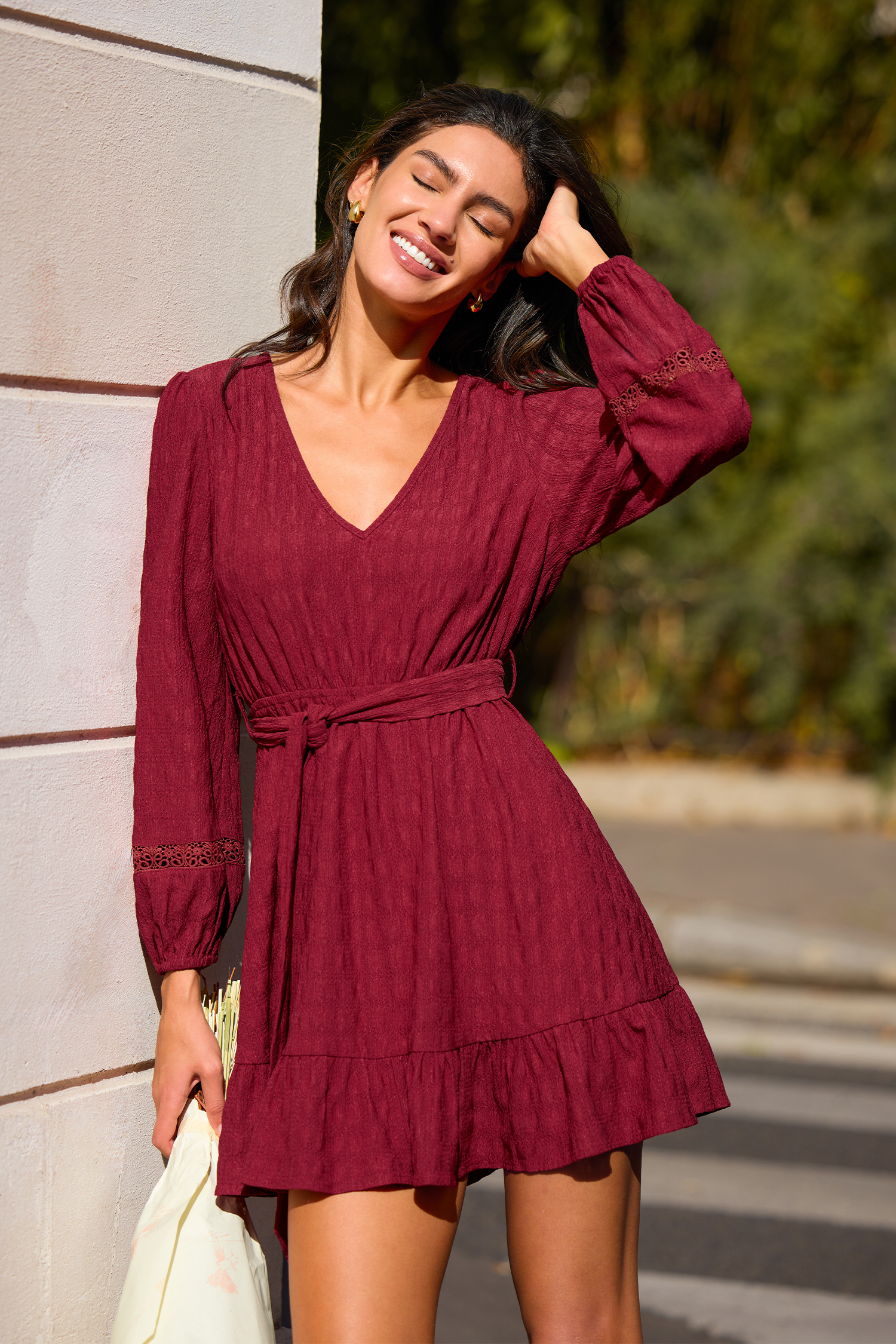 Short Notice Red Mini Dress