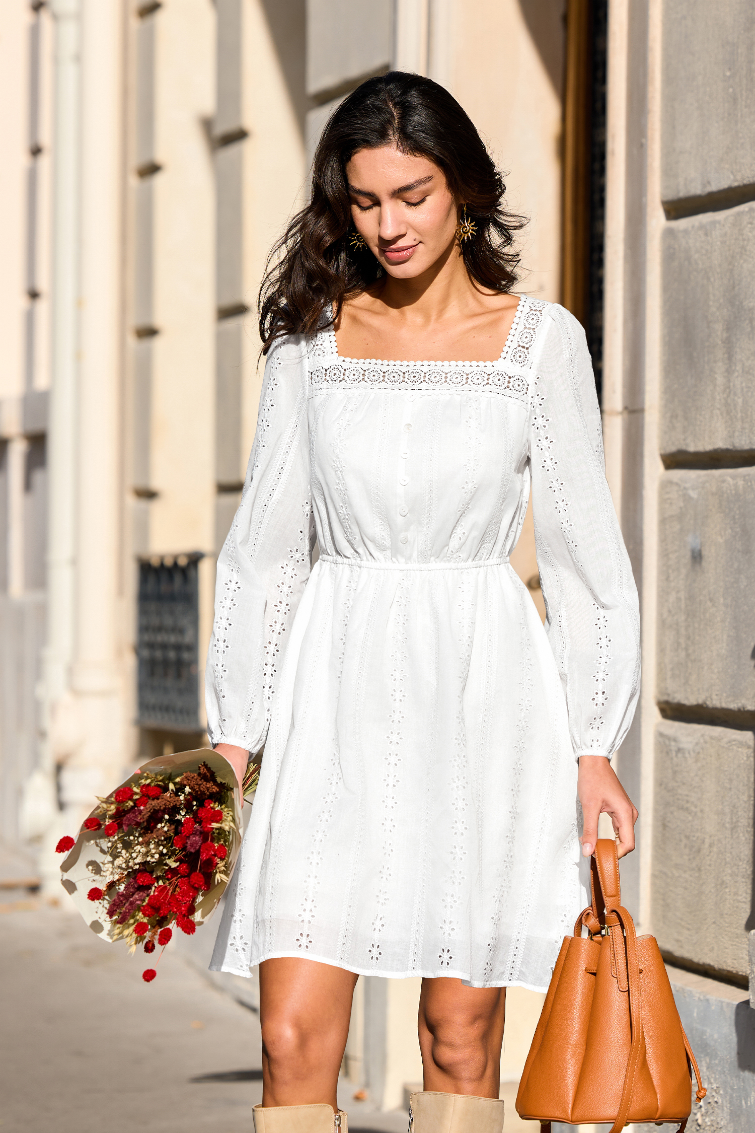 Any Day White Mini Dress