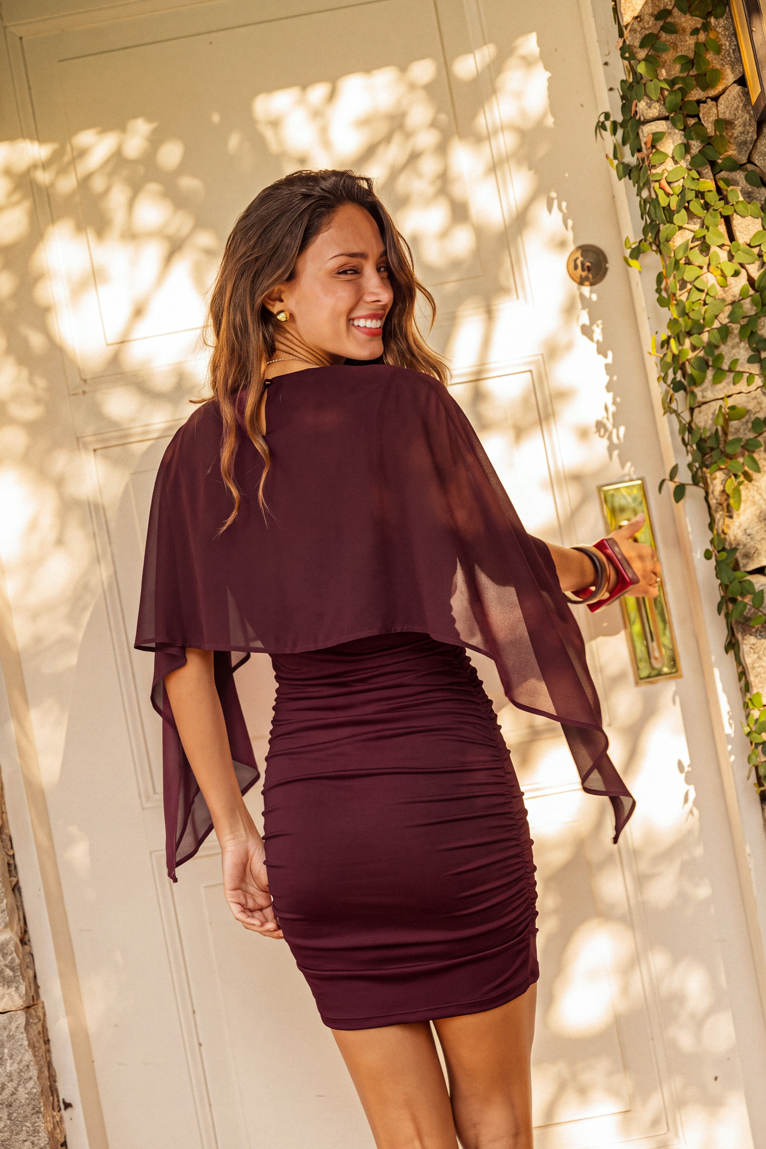 Dramatic Entrance Purple Mini Dress