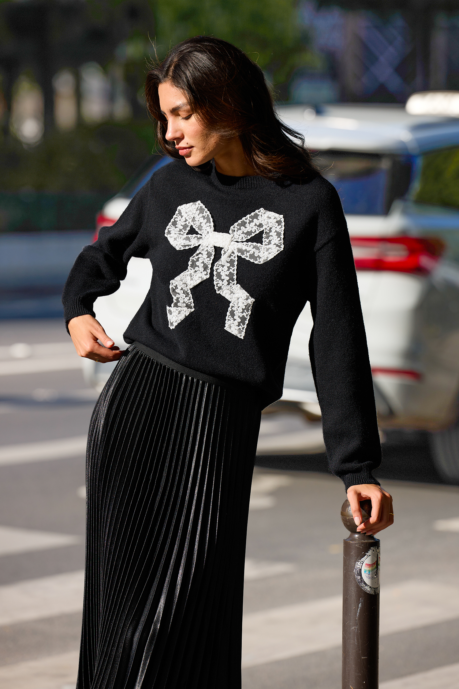By a Thread Black Sweater