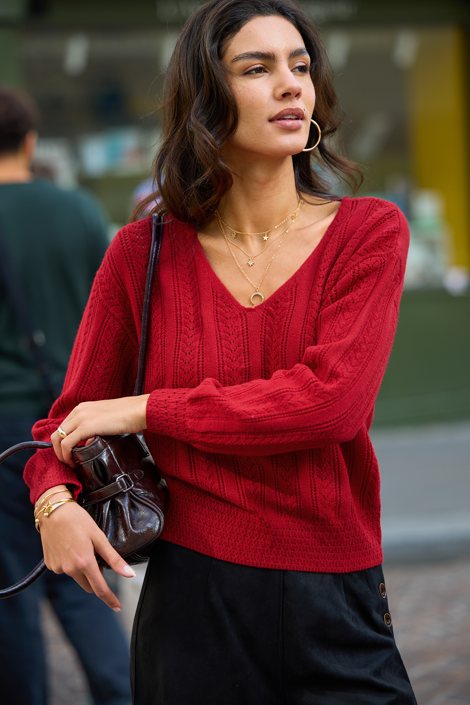 Apple Cider Red Sweater