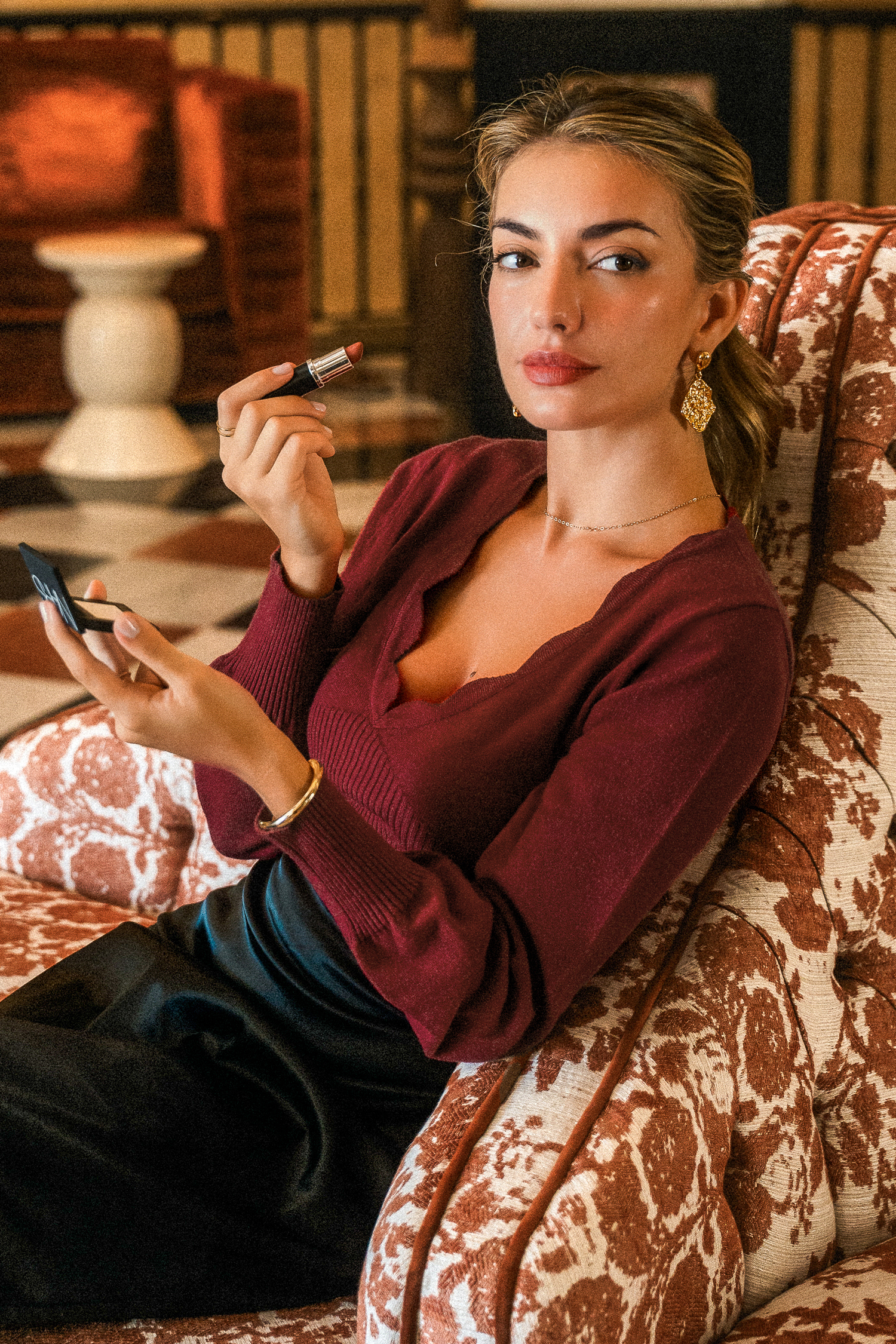 Safe Bet Red Knit Top