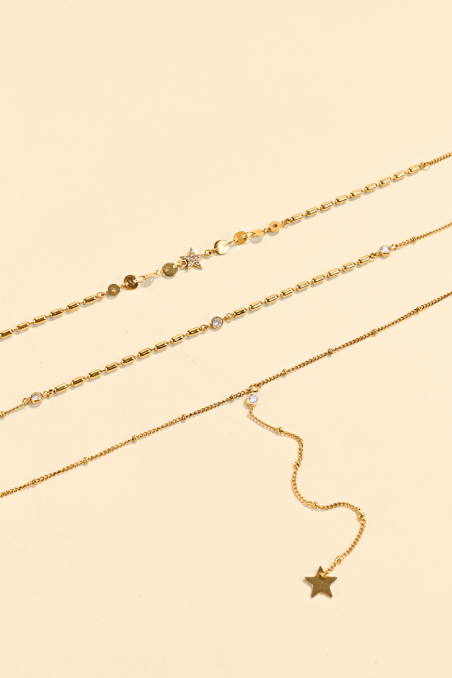 Seeing Stars Gold-Tone Necklace