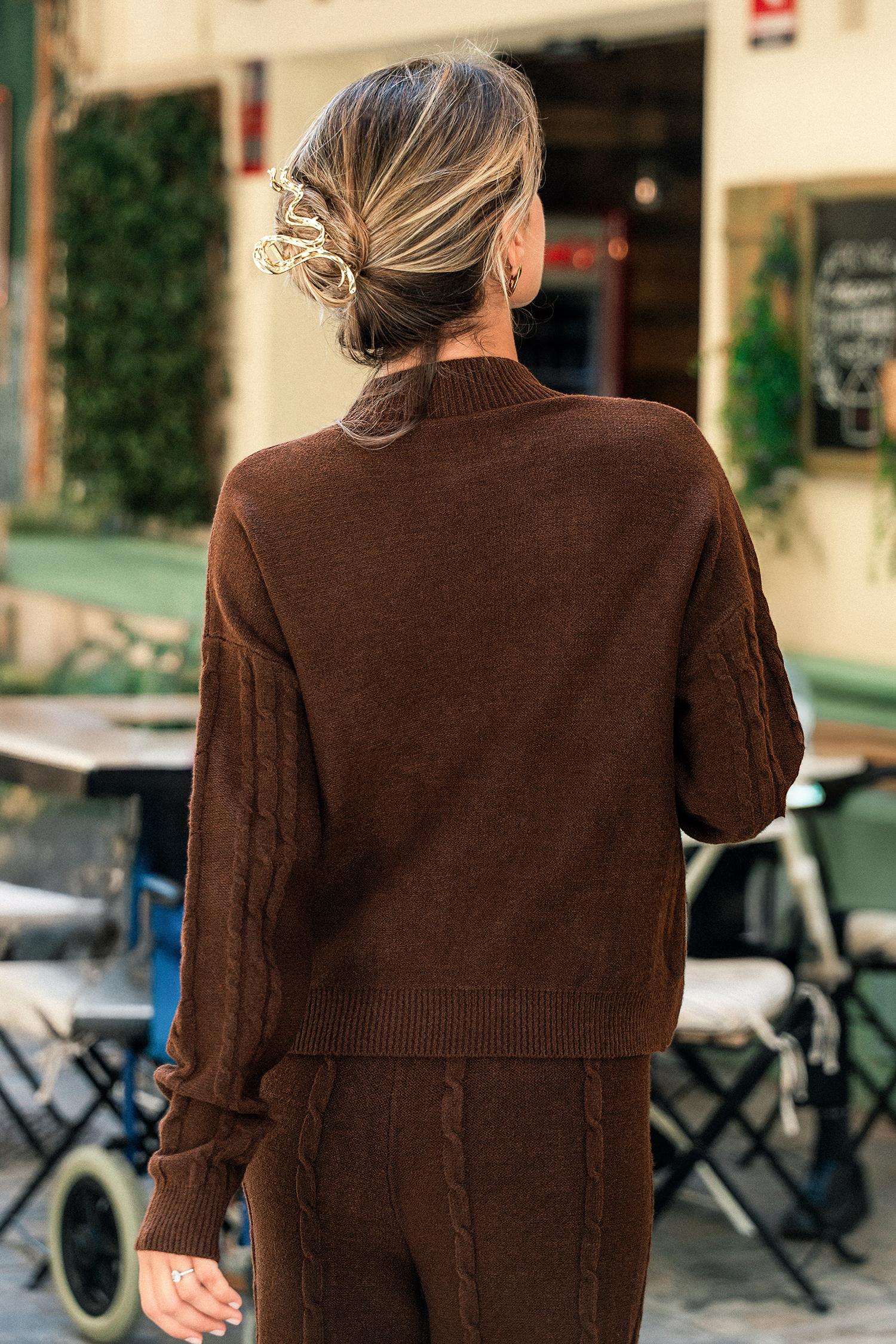 Up Close Brown Sweater