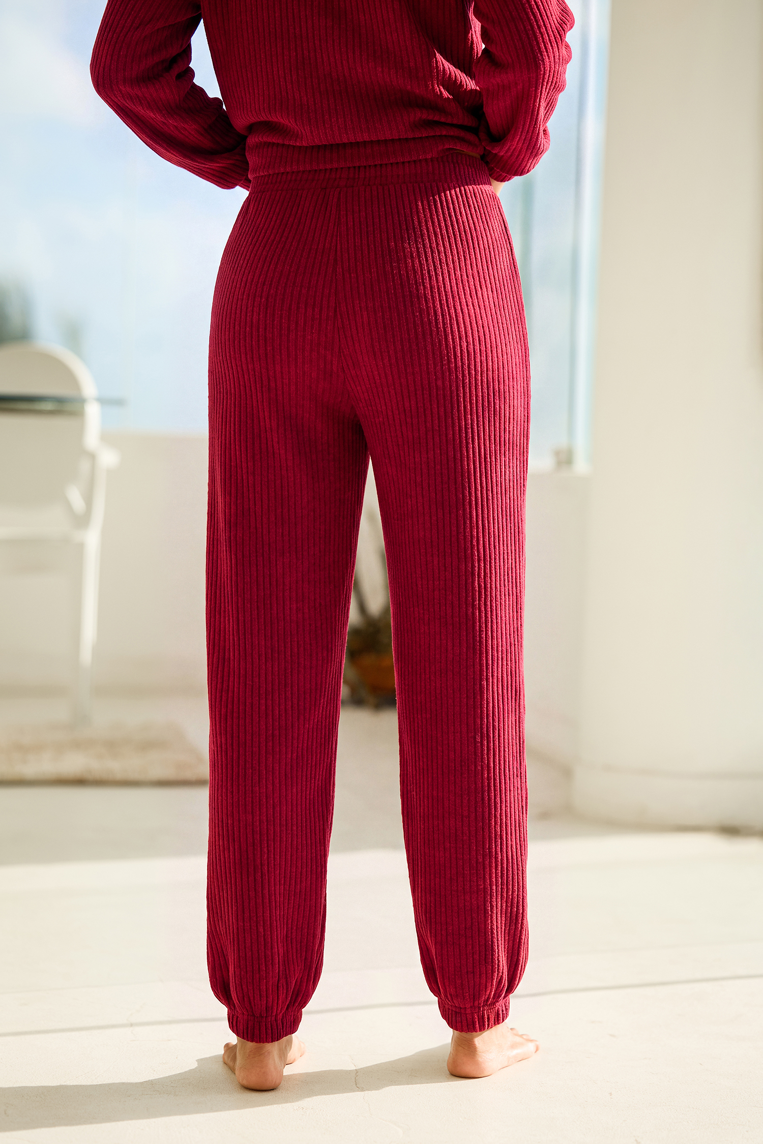 Wind Down Red Pajama Set