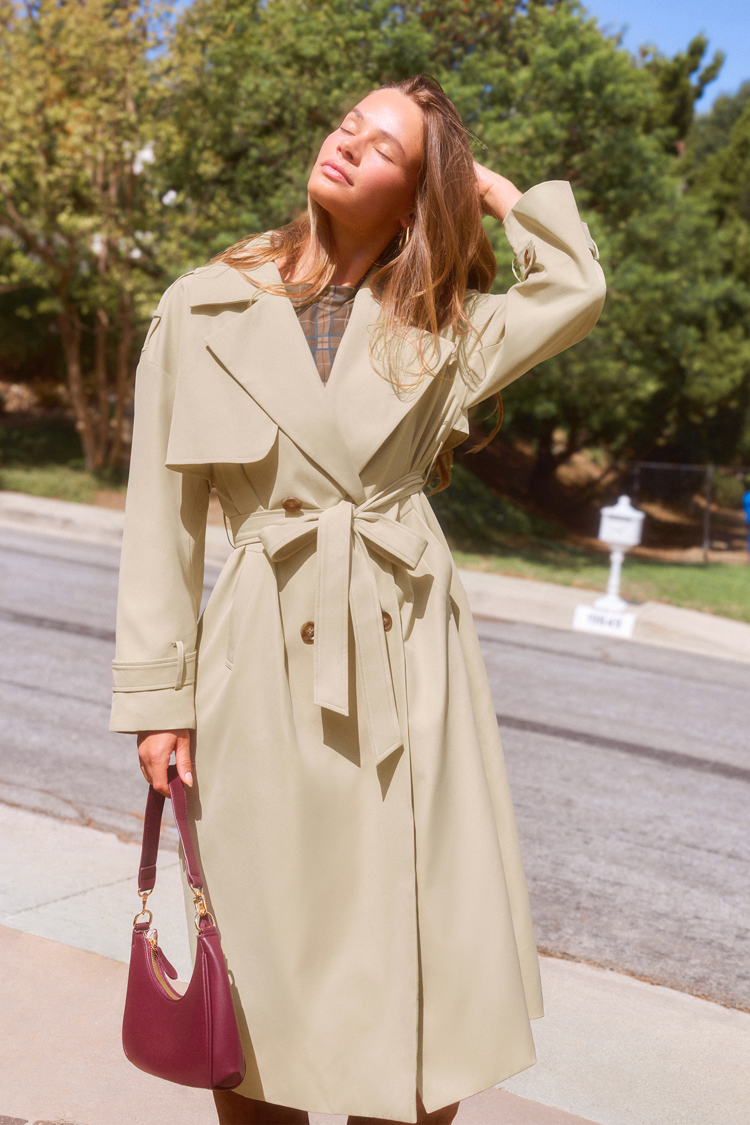 Dear to Me Khaki Trench Coat