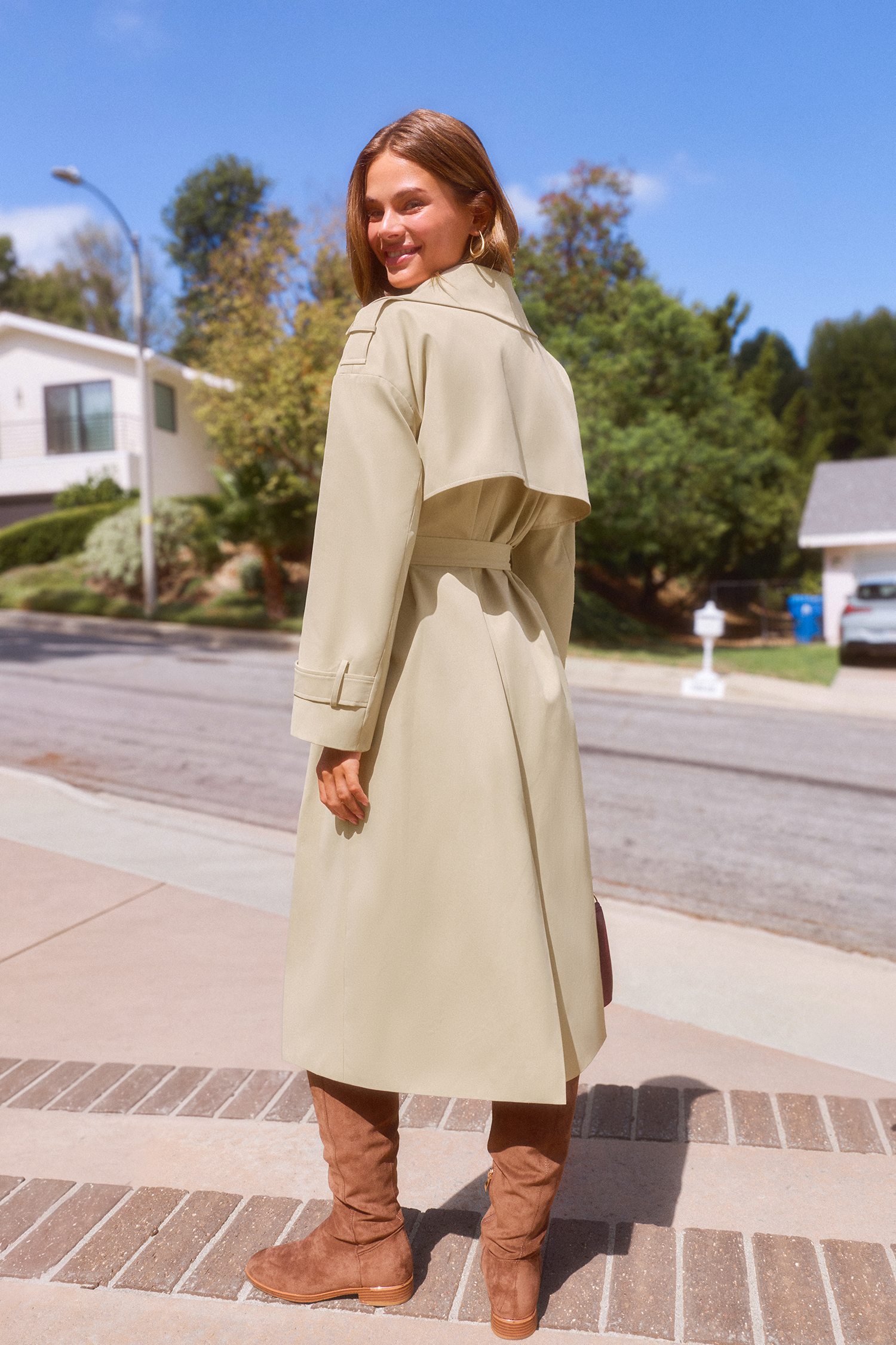 Dear to Me Khaki Trench Coat