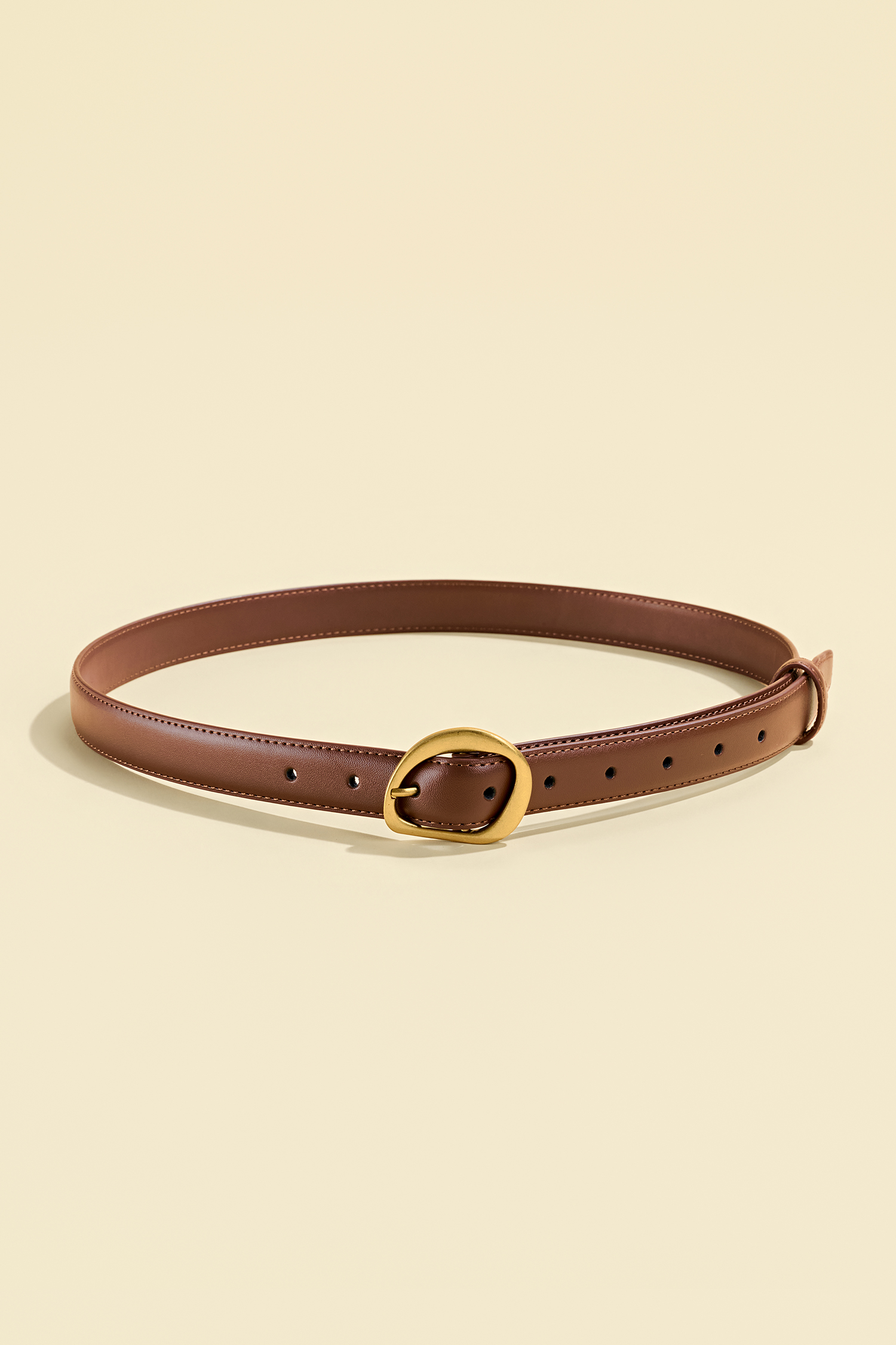 Gilded Touch Faux Leather Belt
