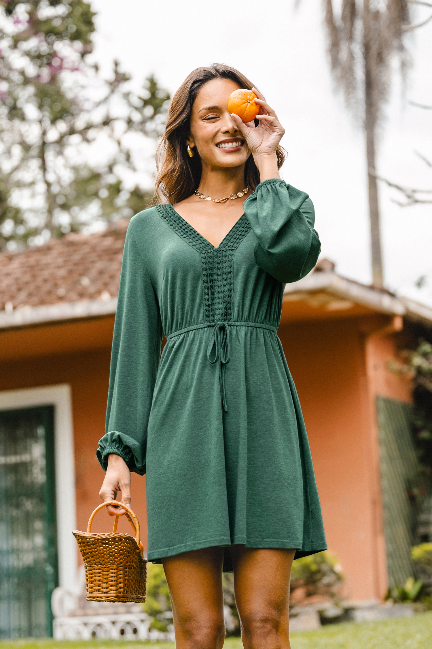 All Good Green Mini Dress