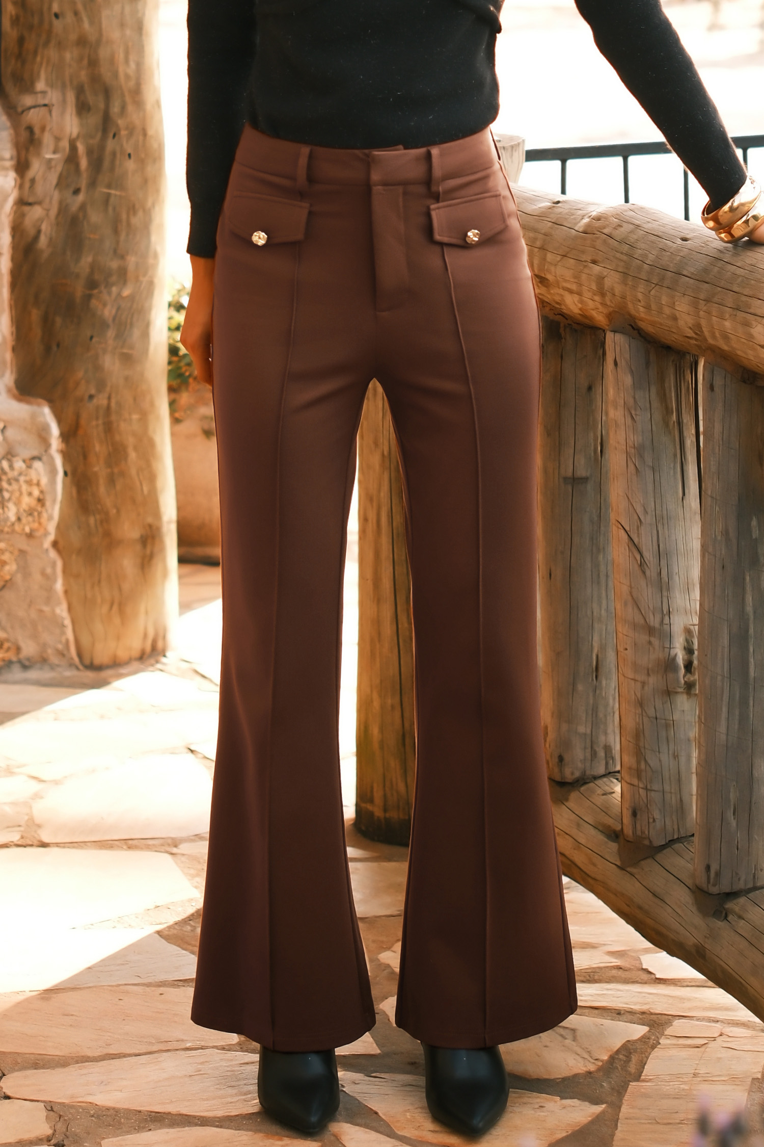 On the Clock Orange Trousers