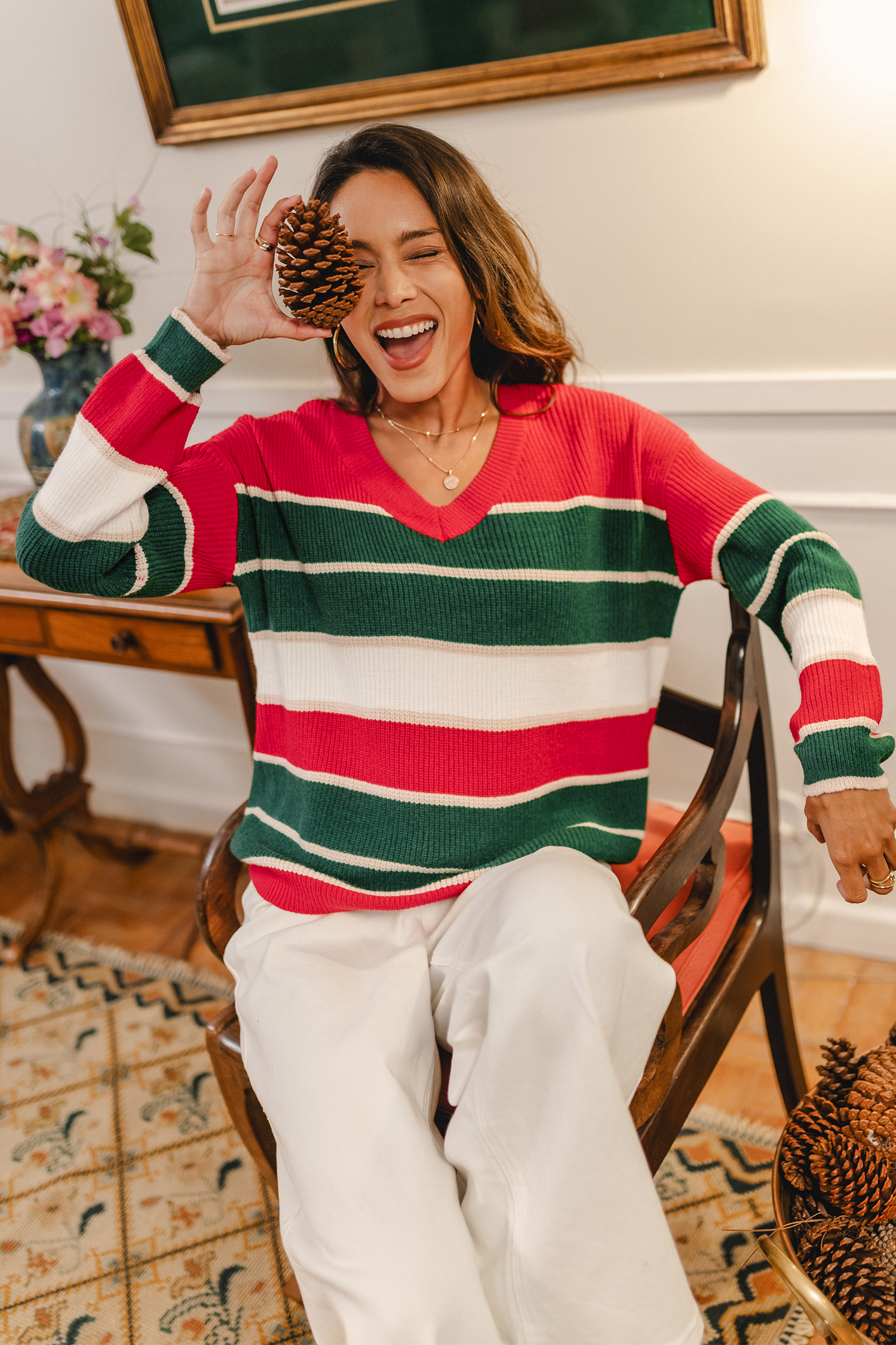 Life of the Party Striped Sweater