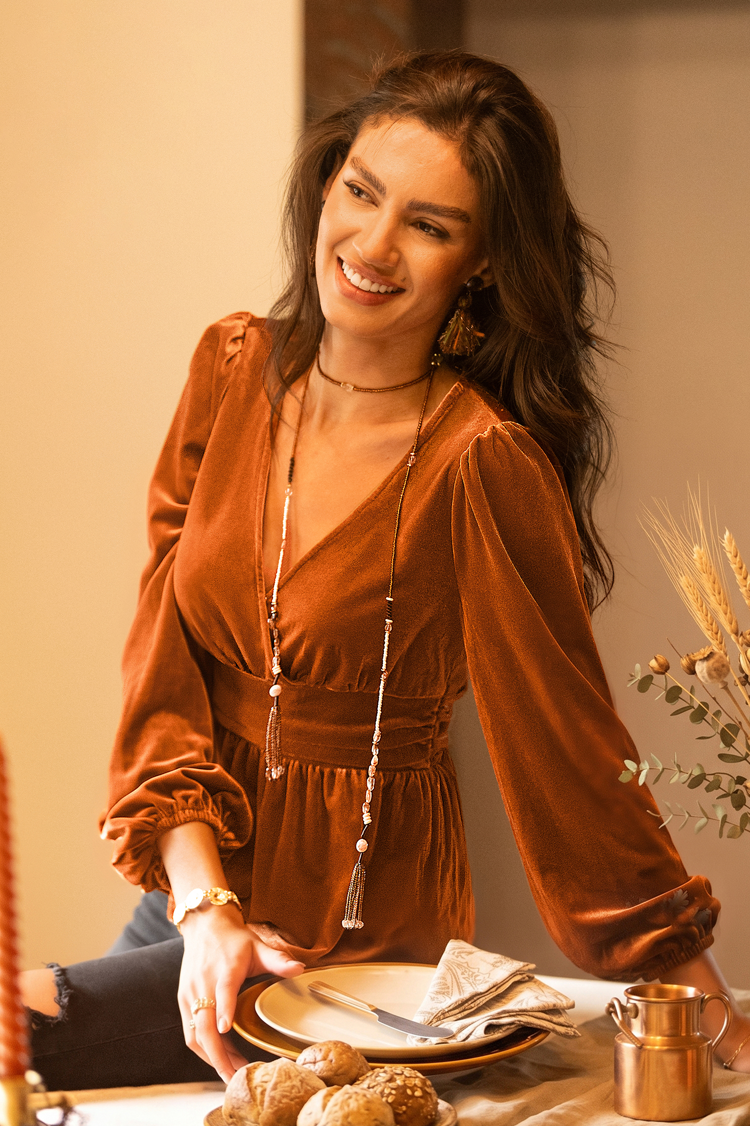 Burnished Orange Top