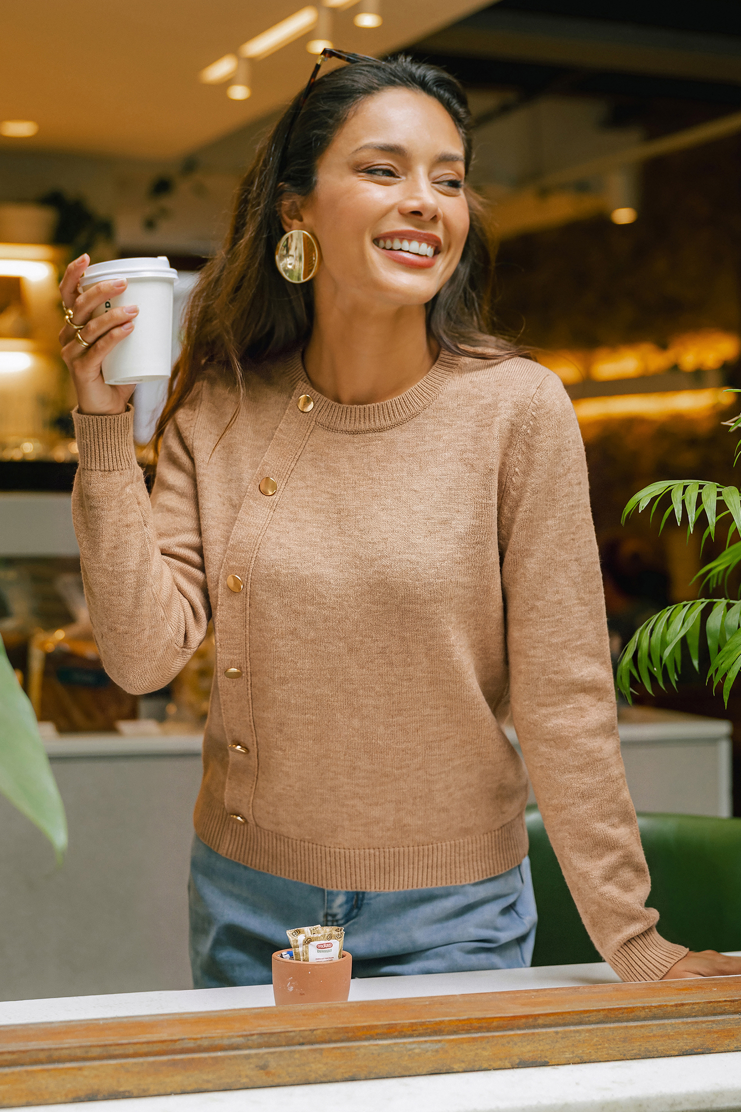 Modern Classic Camel Sweater