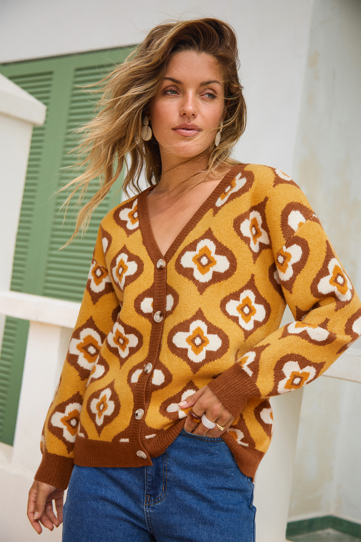 Back in Style Geo Cardigan