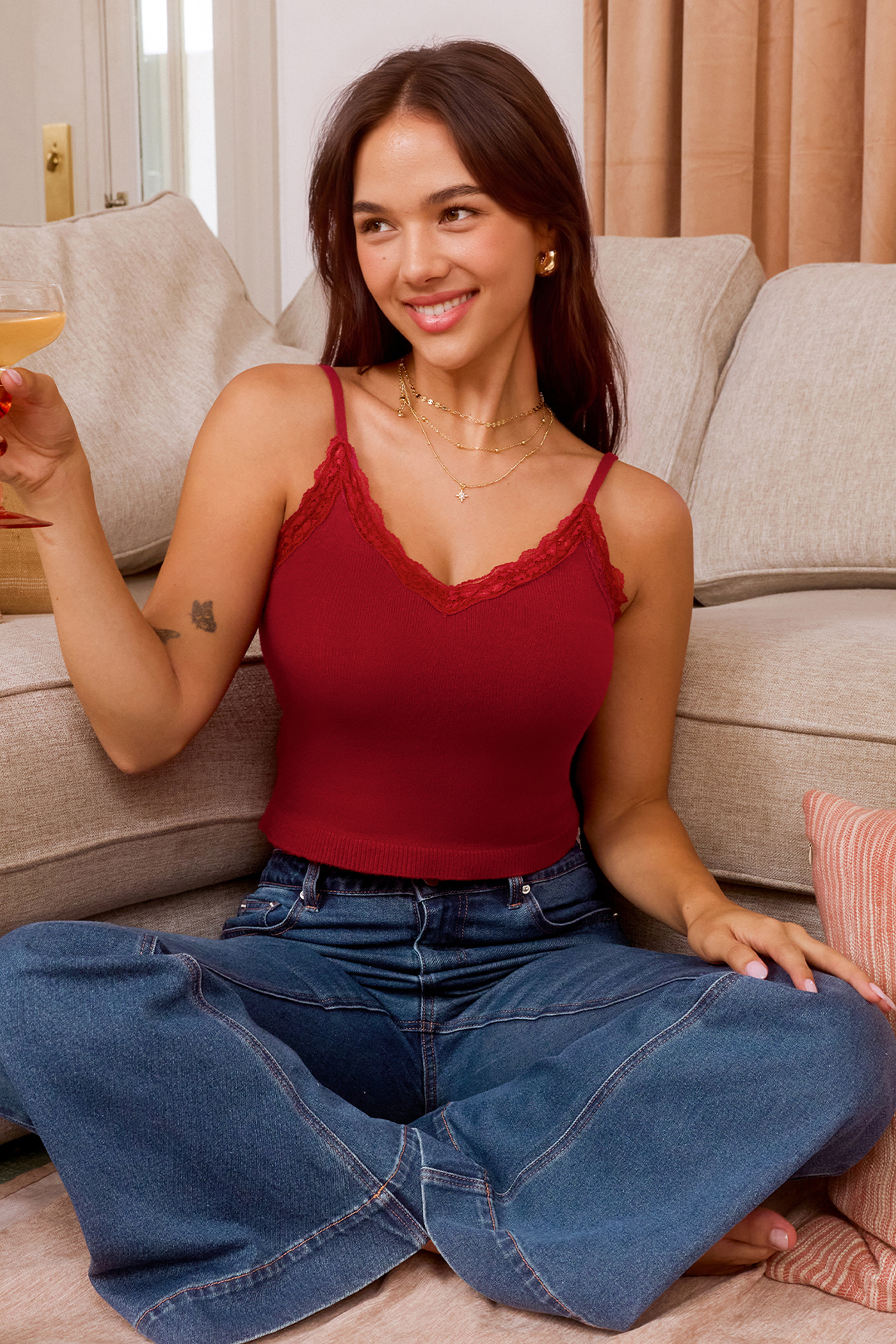 Reason to Celebrate Red Cami