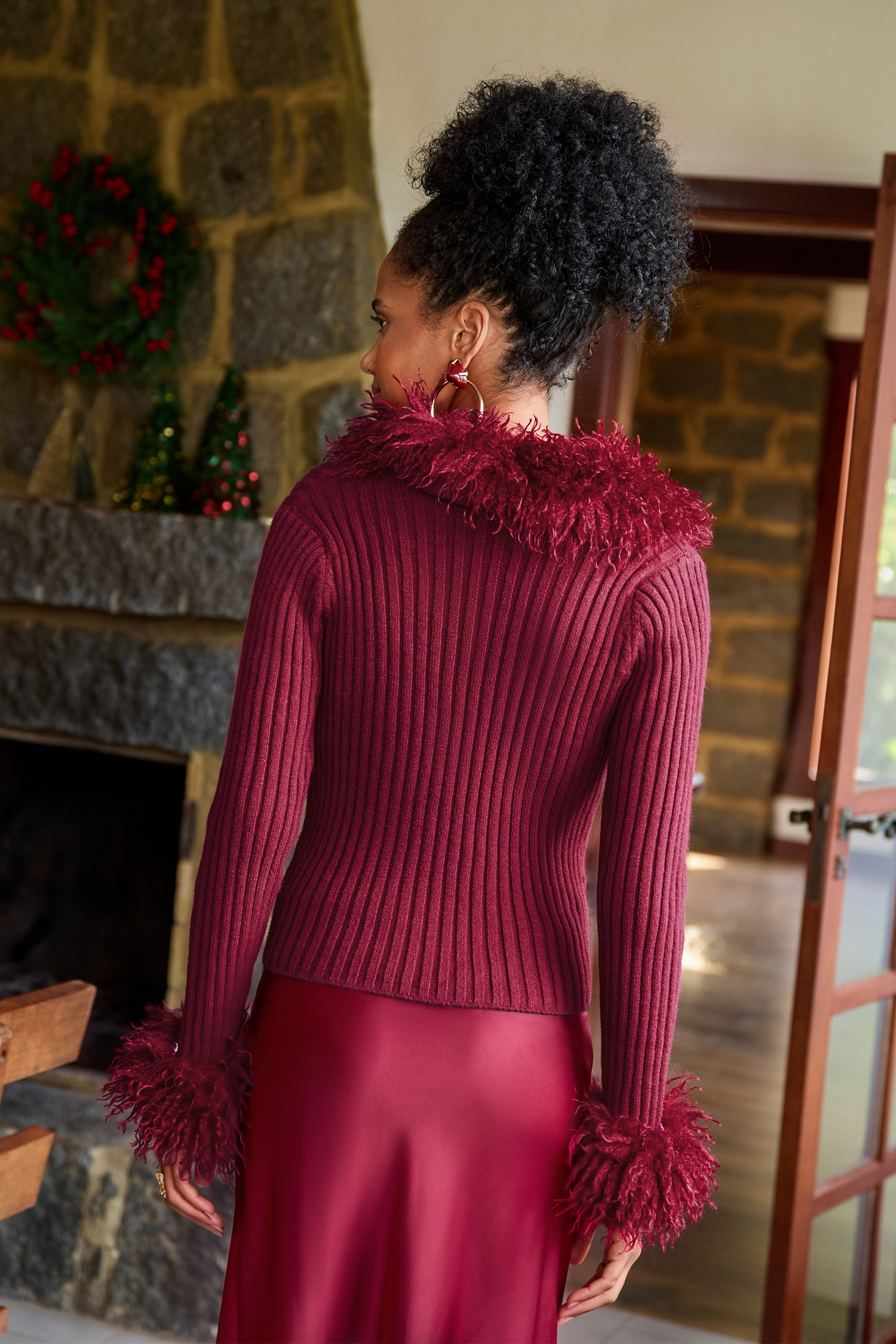 Socialite Red Cardigan
