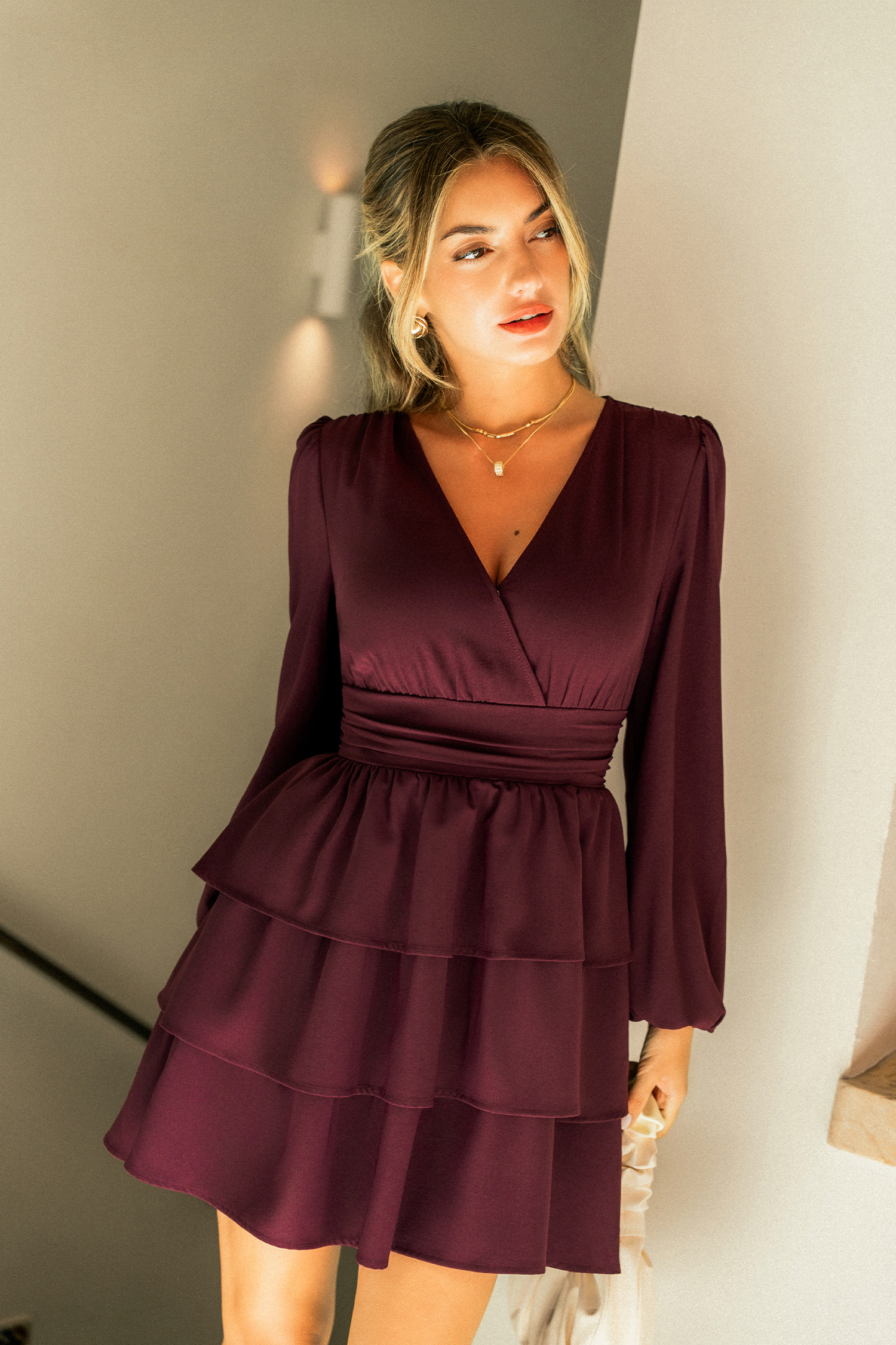 Twilight Charm Purple Mini Dress