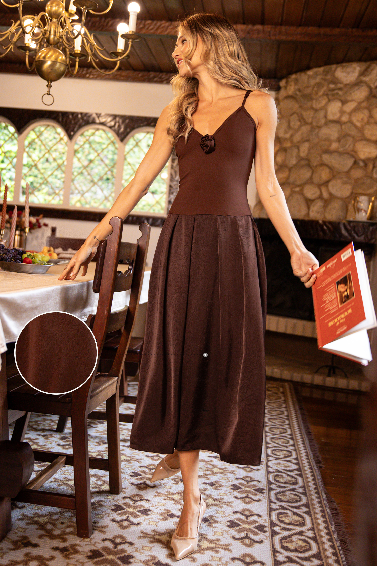 Get the Picture Red Maxi Dress